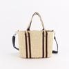Yogodlns Летняя соломенная сумка, женская большая вместительная тканая сумка на плечо, пляжная сумка из ротанга, богемная женская сумка-тоут для отпуска, вязаный кошелек