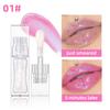 QIBEST 1pc Temperature Change Lip Oil Lipgloss Moisturizing Lasting Pink Clear Lip Glaze Pearlescent Lipgloss Makeup