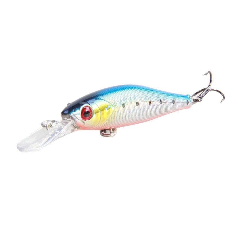 new arrival CHINA fishing lure minnow artificial fishing lure 75mm 7.8g with 3d eyes minnow lure promotion