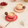 Керамическая чашка легкая роскошь высокая чувственность чашка с блюдцем и ложкой стакан для воды креативная кружка кофейная чашка