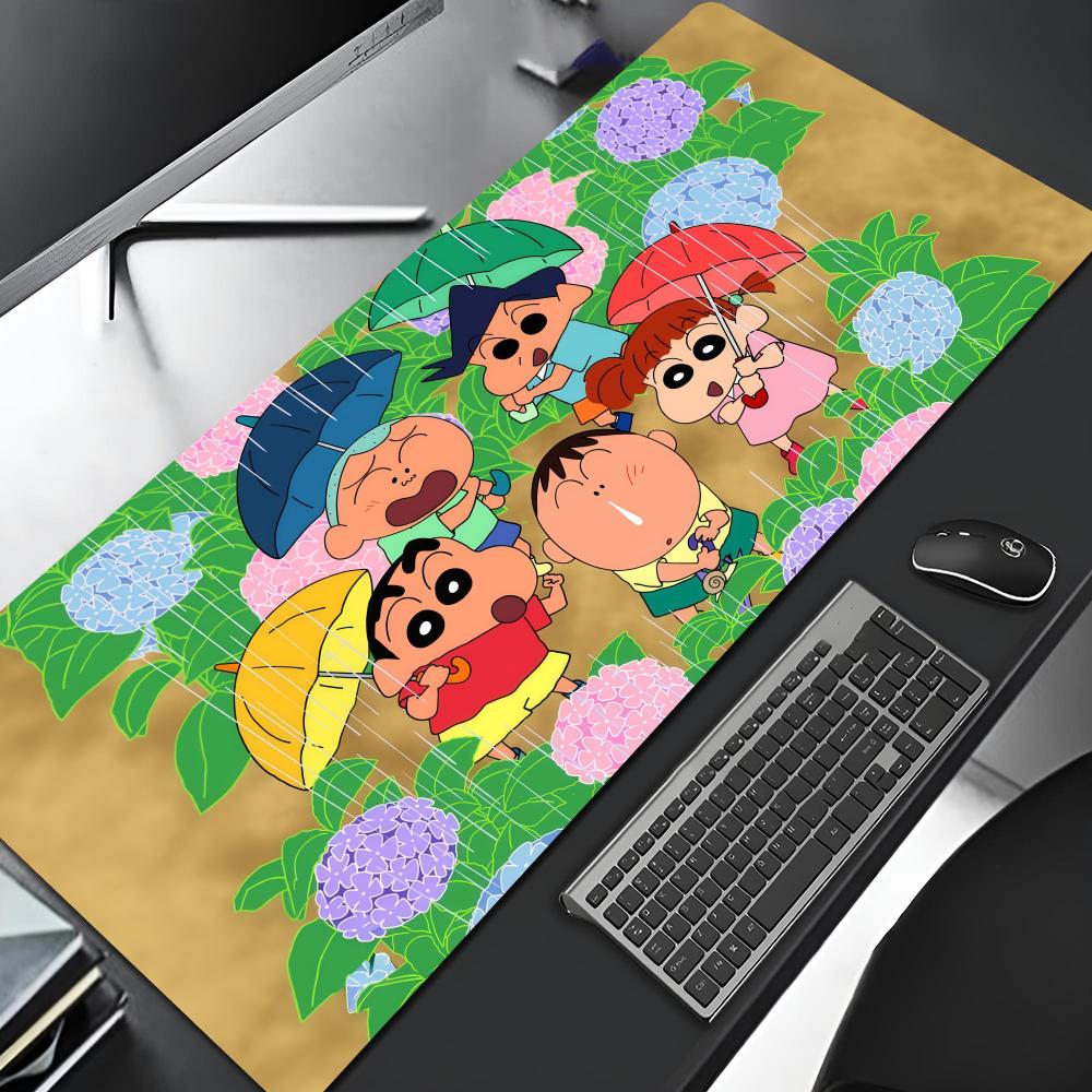 Anime Crayons Shinchans Mouse Pad Cartoon Lockedge Large Gaming Pad Computer Gamer Keyboard Mat Desk Mousepad Pc Desk Pad