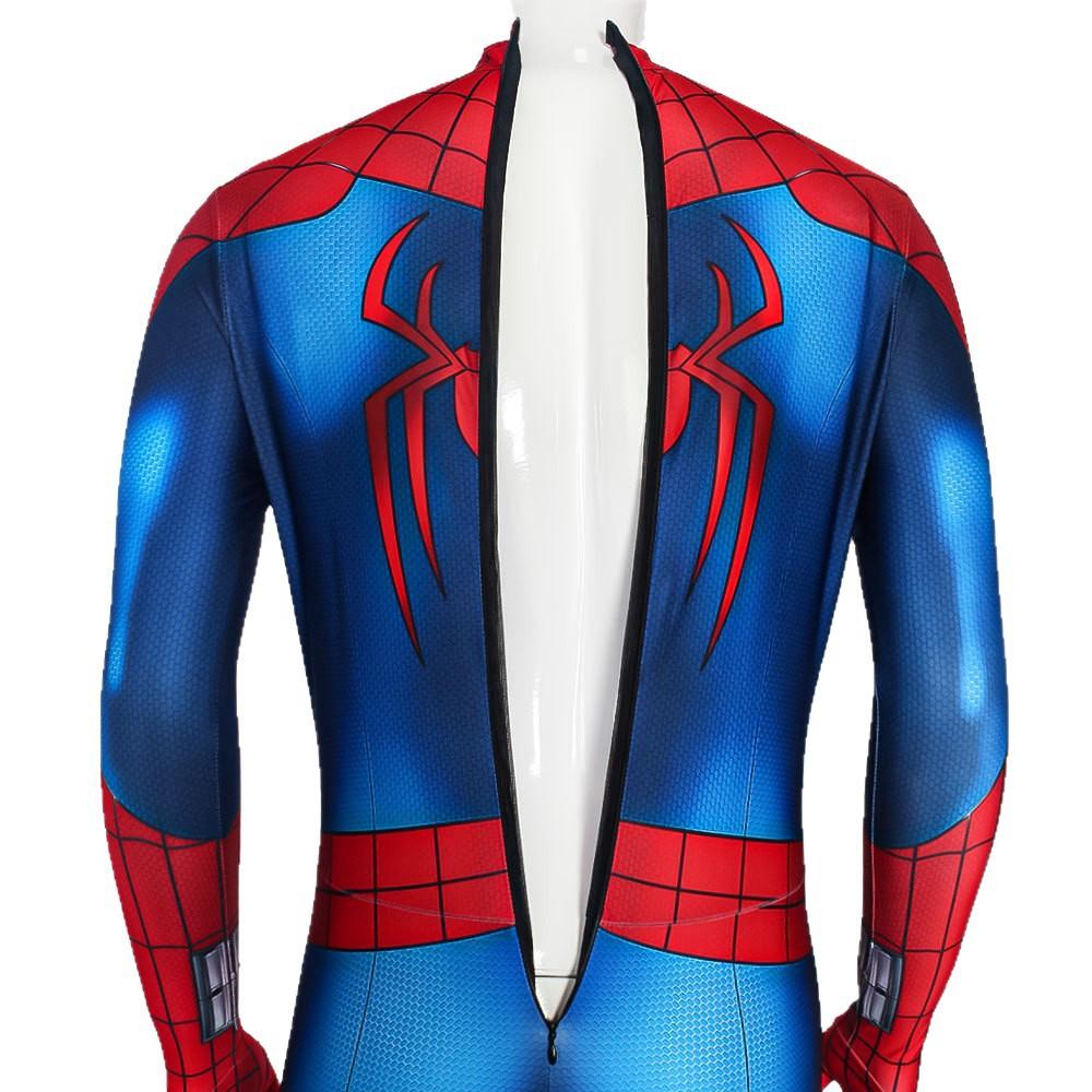 Spider-Man 4 Cosplay Costume New Day Cosplay Peter Parker Halloween Jumpsuit Spiderman Bodysuit
