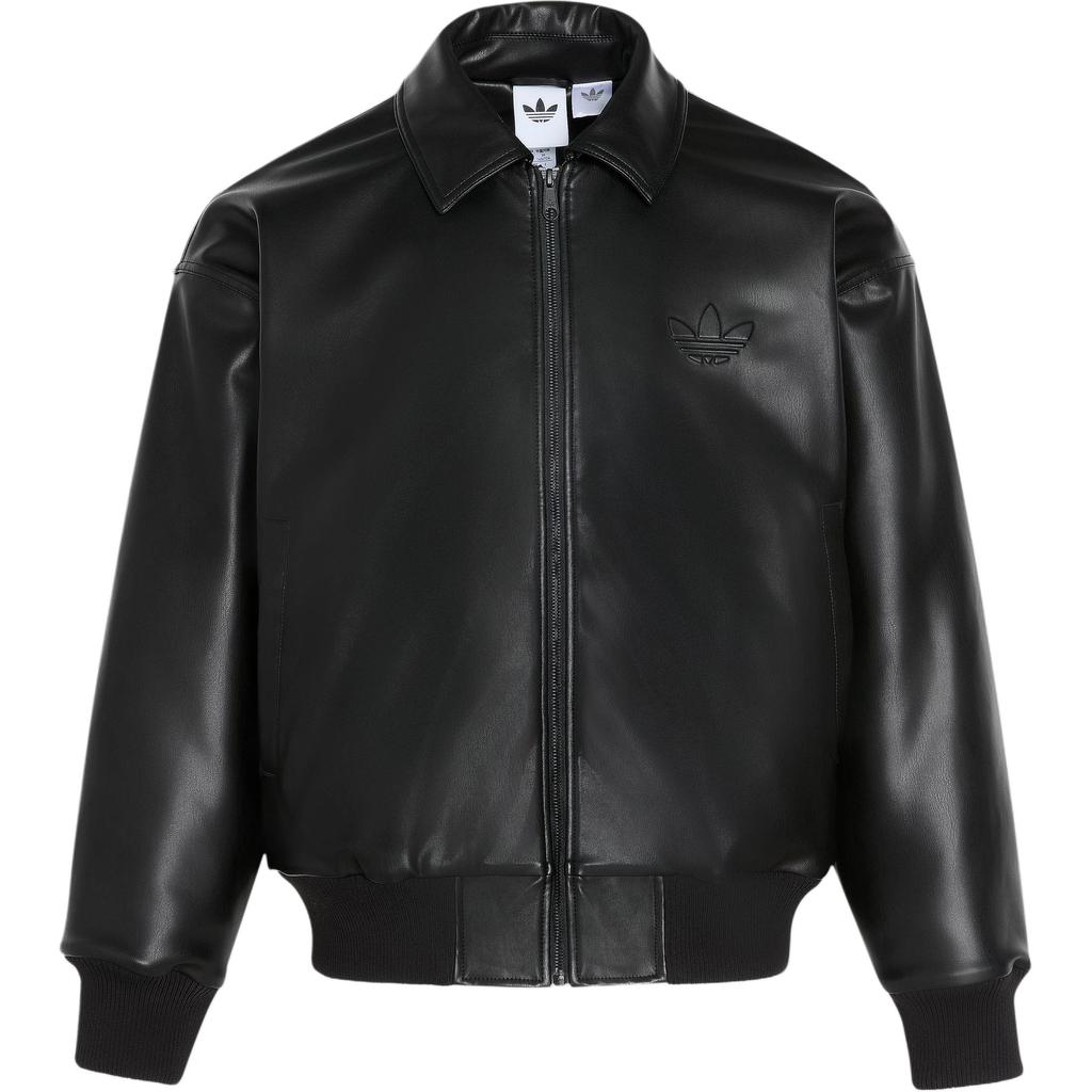 adidas Оригинальная куртка Sherpa PU однотонная свободного кроя с отложным воротником, на флисовой подкладке, с длинным рукавом, мужская IA7525