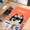 Bluey Printed Carpetrugfor Office Chair Living Room Bedroom Kitchen Room Decor Gifts