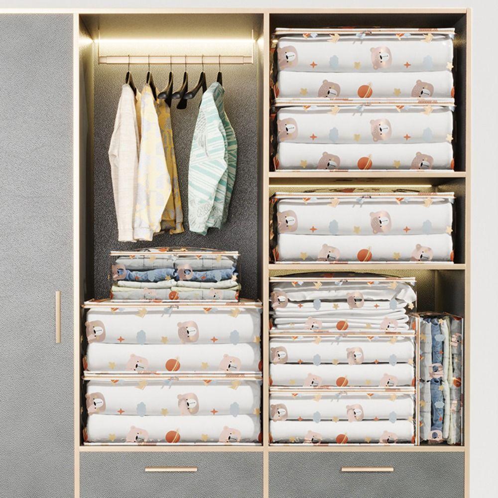 Новая трехмерная сумка для хранения большой емкости, пылезащитный органайзер для одежды, прозрачная водонепроницаемая сумка для одеяла, бытовая