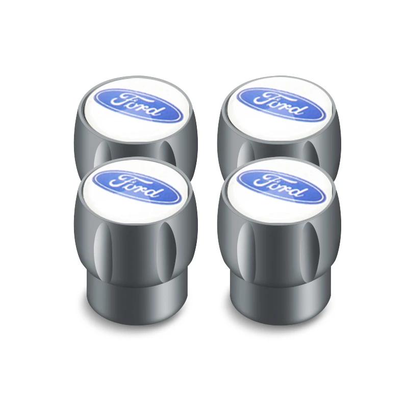 Car Sticker 4PCS Car Tire Valve Cap Tyre Cover for Ford Focus 2 3 Mondeo Explorer Escape Edge Fusion Transit F150 Fiesta Range A
