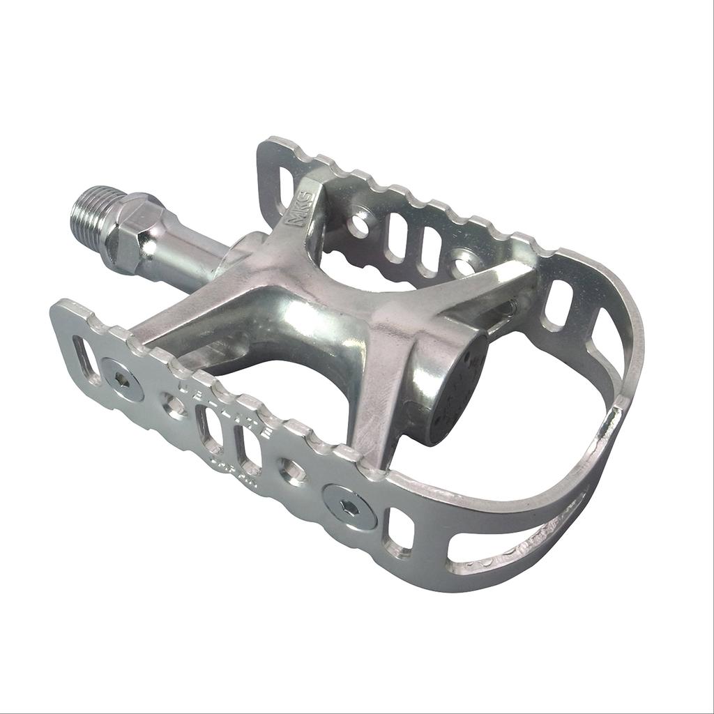 Велосипедная педаль Mikashima, серебристая (МКС) UB-ЛАЙТ (УБ Свет)