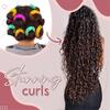 Donut Hair Natural Curlers  Sticks Rollers Circle Spiral Plastic Hair Curly