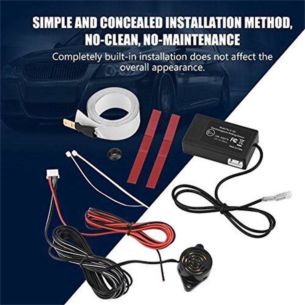 Электромагнитный датчик парковки автомобиля, радар заднего хода с зуммером, сигнализация, без сверления отверстий, детектор автомобиля