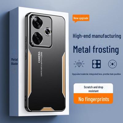 Redmi Note 13R металлический защитный чехол для Note 12/12 Pro+. Универсальный матовый дизайн.