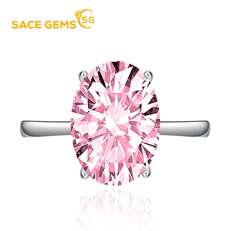 Sace Gems Классическое кольцо из медного сплава с цирконом, женские ювелирные изделия, свадебный подарок для вечеринки