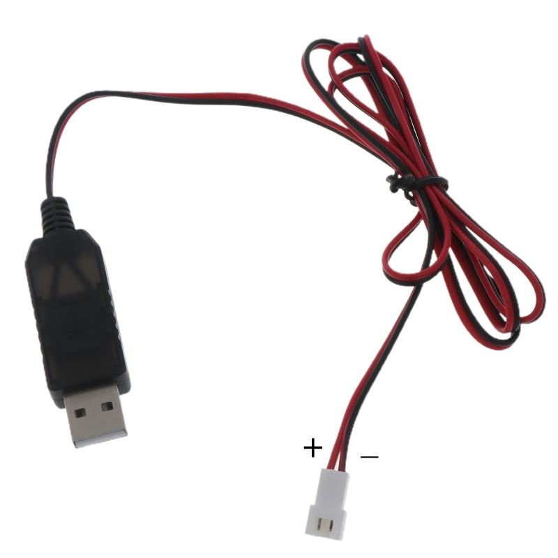 100 см Универсальный USB 5V 2A на 4.2V 1A 2-контактный XH 2.54мм Кабель-зарядное устройство для 3.7V Литий-ионного аккумулятора, Игрушек и многого другого