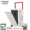 Деловой чемодан Tymon с передним открытием, USB, держателем для телефона и алюминиевой рамой