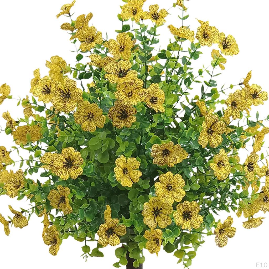 Искусственные цветы для сада, колышки, растения, 24 дюйма, искусственные зеленые кустарники для свадьбы на открытом воздухе