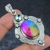 Радужный солнечный кварц драгоценный камень ручной работы подвеска из стерлингового серебра 925 пробы 2,68" K4W99