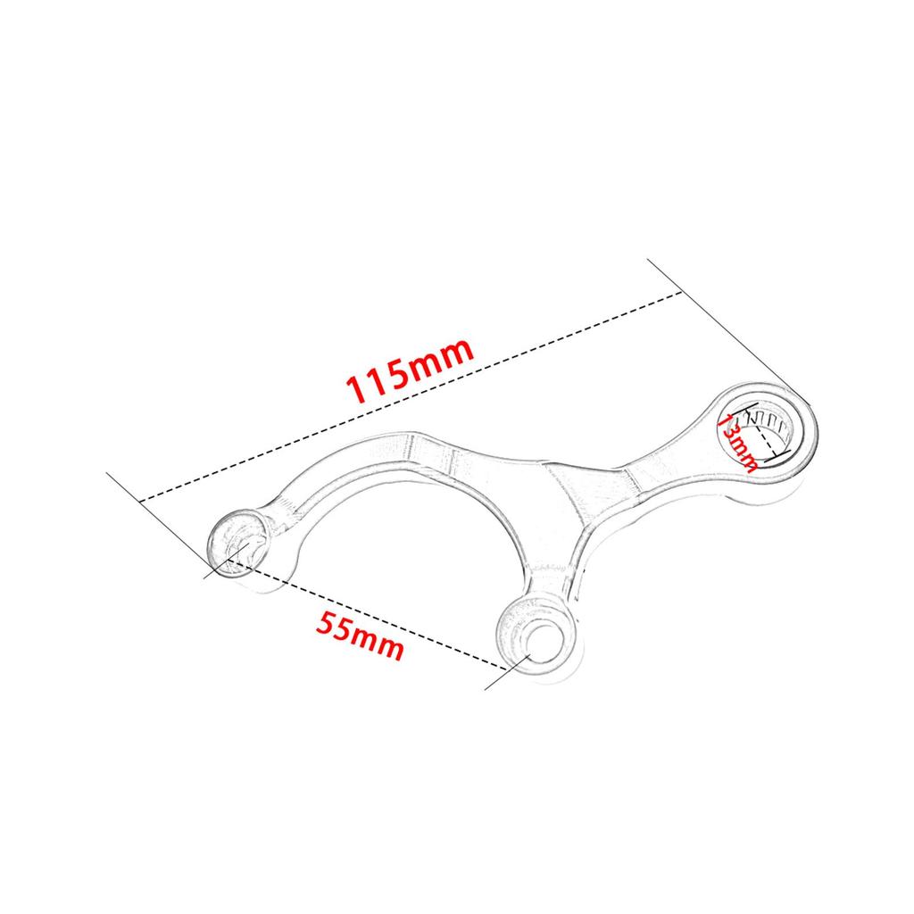 Shift Stabilizer Lever, Gear Stabilizer Bracket Aluminum Installation Accessory Gear Shift Support for Motorcycle Autocycle