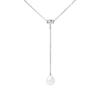 Tie Necklace - - AAA+ Freshwater Cultured Pearl - 925 Silver - 42 Cm - Woman