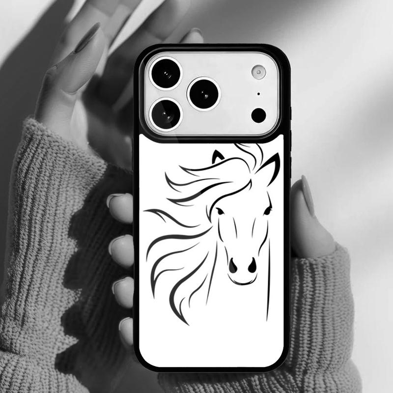 Чехол для телефона с изображением лошади, пони, сердца лошади для iPhone 17 16 15 14 13 Pro Max Задняя крышка для 12 11 Pro Coque
