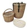 Backpack with 2 wicker baskets for mushroom picker Acropolis