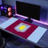 Коврик для мыши с гербом Aston Villa FC, Резиновая основа, Коврик для мыши для геймеров и офисного использования, Игровой стол, Легко чистящийся коврик, Рождественские подарки для фанатов