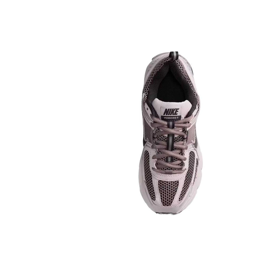 Nike Vomero 5 Shock Absorbers Low Top Kids' Running Shoes Preppy Gray/Cave Stone/Metallic Silver/Black Teenagers Sneakers HF6998-010