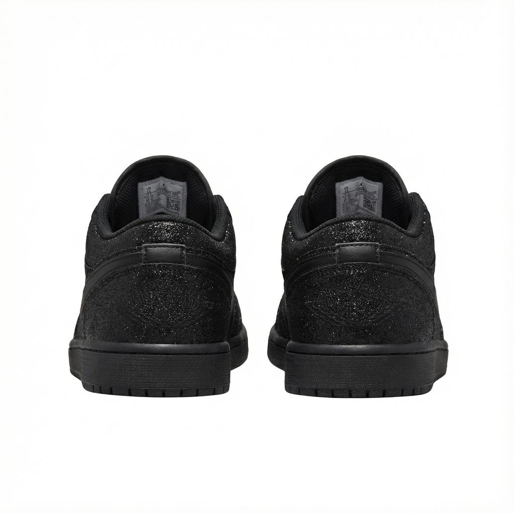 Jordan Air Jordan 1 Low Винтажные Баскетбольные Кроссовки Унисекс Черный Алмаз 553558-093(Команда133-aj)