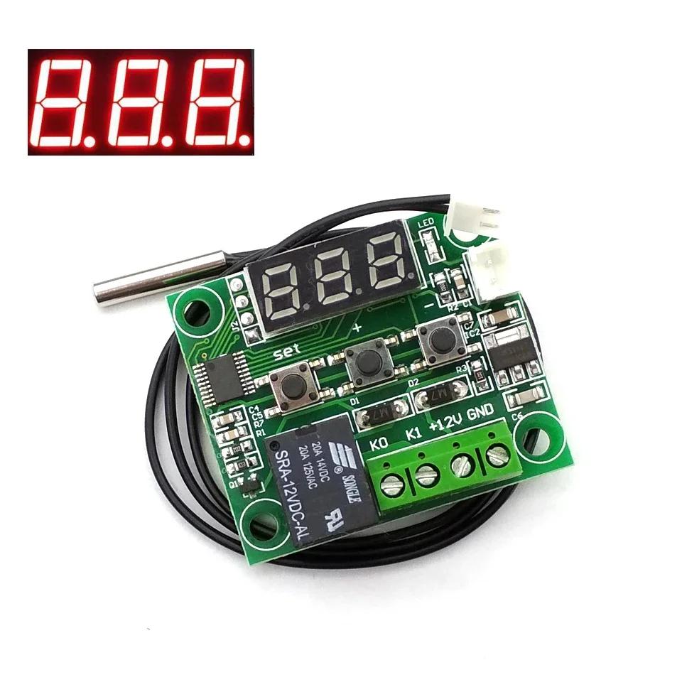 W1209 -50-100C DC 12V Digital Temperature Controllear Thermostat Temperature Control Thermostat Switch Plate W1209 Case