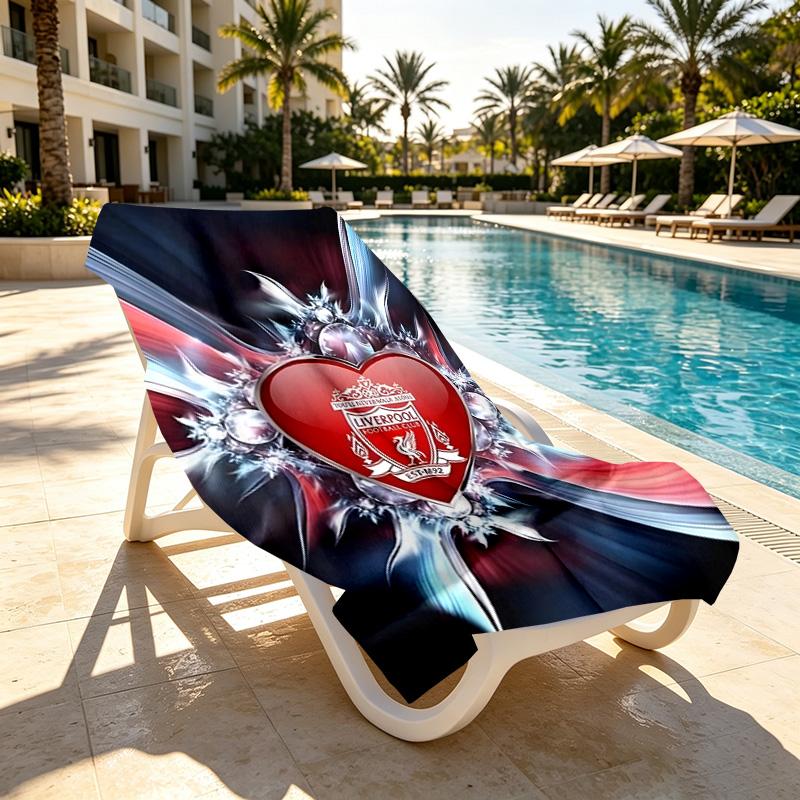football club.C Print Beach Towel Design, Soft, Lightweight. for Home Bathroom, Spa, Pool, Yoga, Surfing, Camping, Gift for Family, Friend