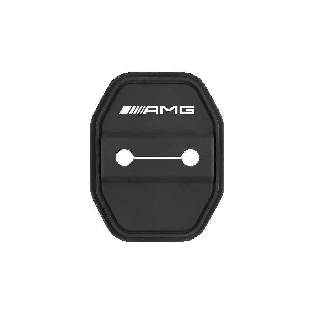 1/2PCS Car Styling Door Lock Cover Sticker Accessories for Mercedes Benz W222 W223 W204 W205 W211 W203 Amg W177 W213 CLA CLS GLC