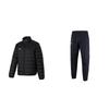 Training Fashion Versatile Long Sleeve Down Jacket Mid Waist Long Pants Casual Sports Suit Unisex Suit Black 22500706-001+23600804-001