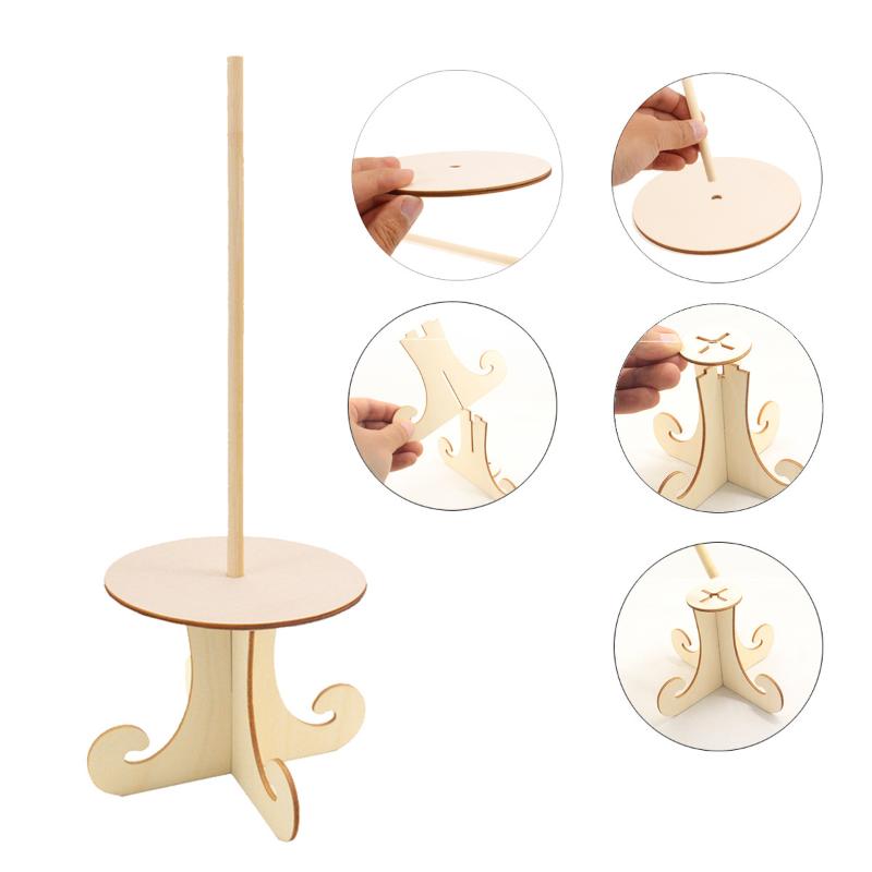 Wooden Doughnut Holder Dessert Display Rack Dim Sum Bread Sales Rack Donut Stand Birthday Party Wedding Table Decoration