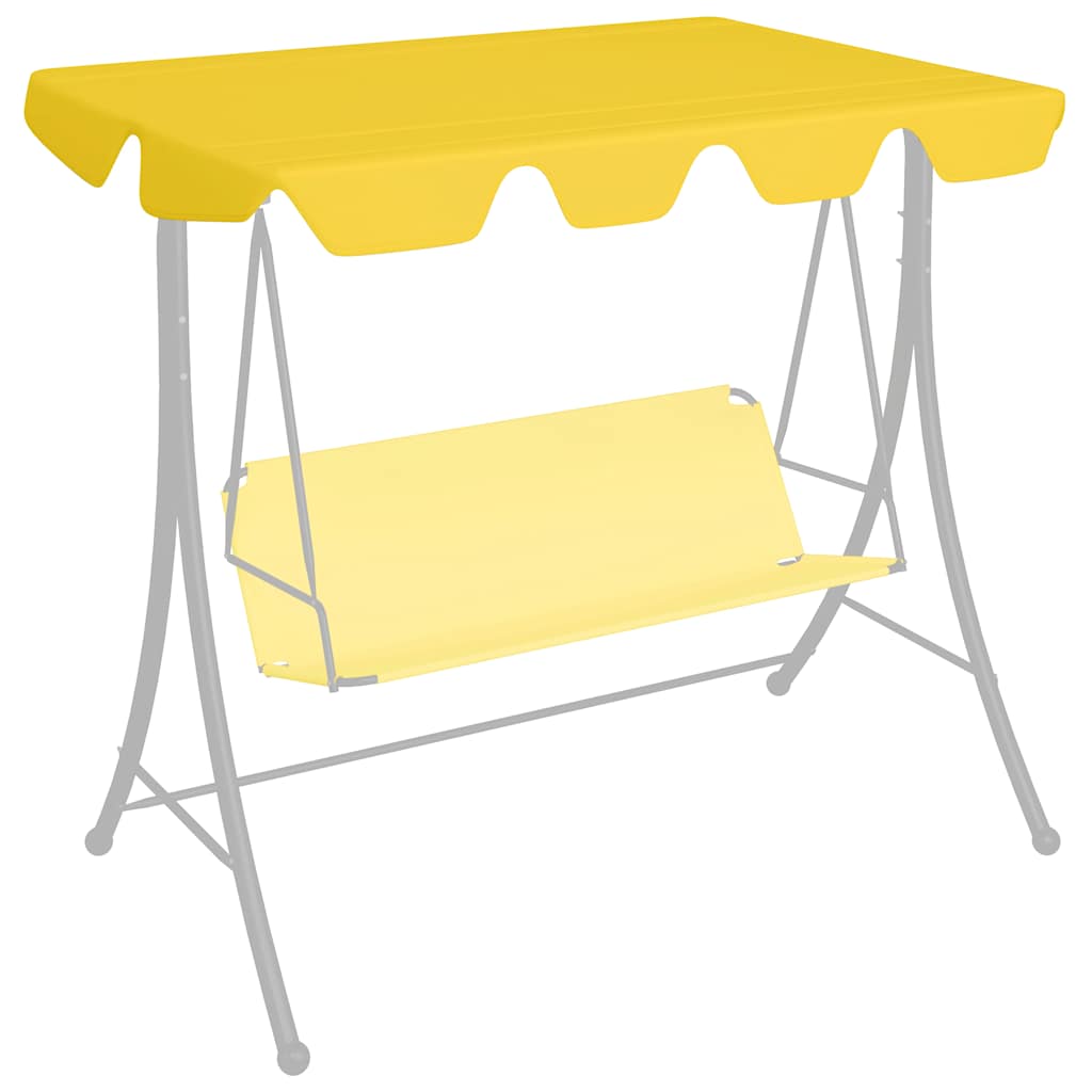 Replacement Canopy for Hammock Swing Chair Yellow 188 168 x 145 110 cm