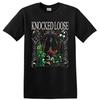 Knocked Loose Метал-группа Футболка Готический Ботанический Череп Графика Концертная Футболка