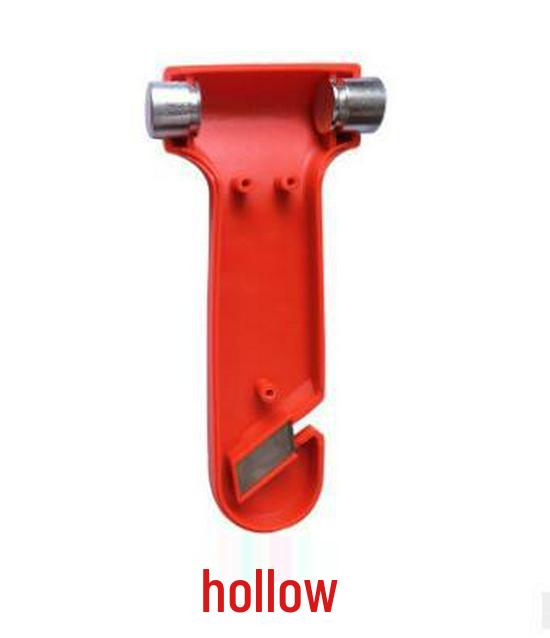 Portable Car Safety Hammer & Rope Cutter: 2-in-1 Emergency Tool for Window Breaking and Escape.