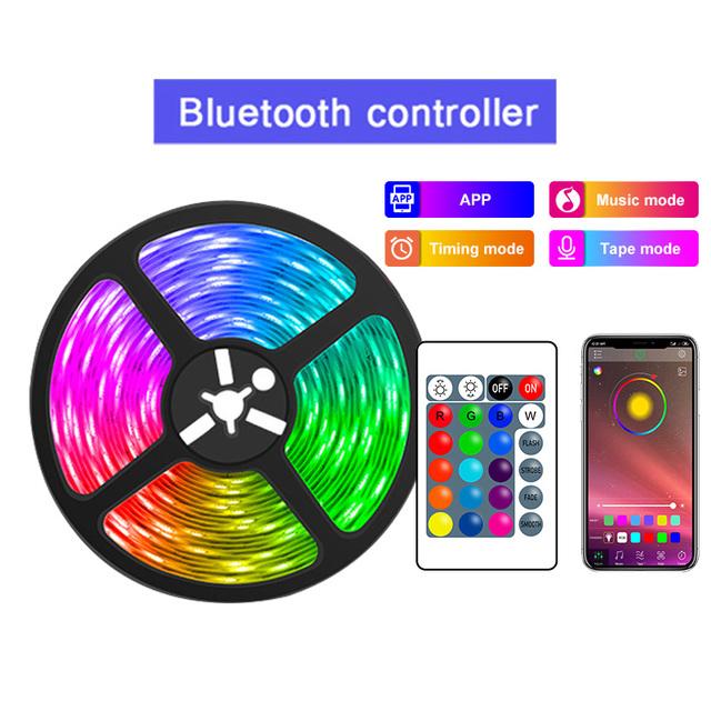 Светодиодные ленты 5050 RGB LED Light Smart APP Control для подсветки телевизора Рождественская вечеринка Домашний декор Лента освещения для комнаты