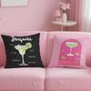 beverage theme Daiquiri Cocktail Cushion Cover Soft  EasyWash Pillow Case  Versatile for Couch Bed Travel and Office