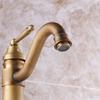 Antique Copper Bathroom Basin Faucet European Classic Style Cold Water Mixer Tap Single Handle Deck Mounted Sink Faucet For Vanity Lavatory Home