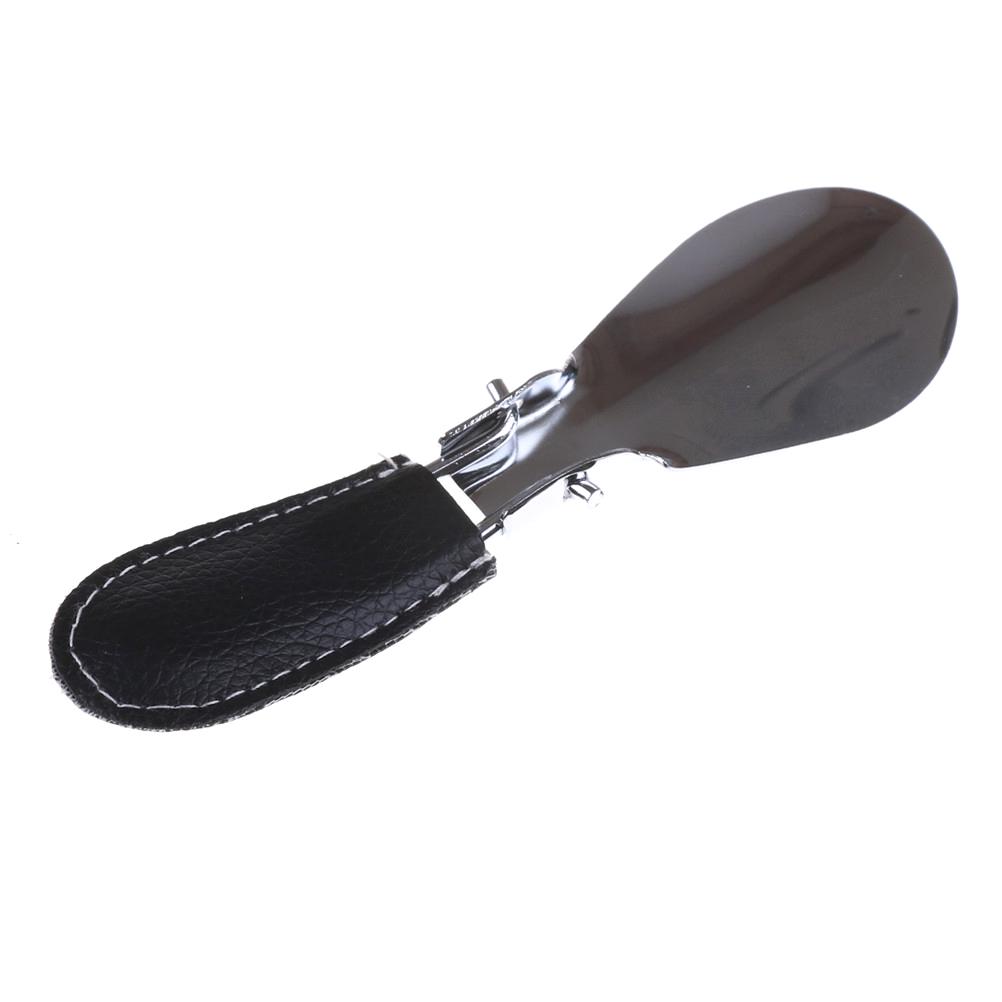 12*3,5 см рожок для обуви из нержавеющей стали складная ручка из искусственной кожи прочный рожок для обуви
