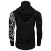Men Trend With Mask Hood Sweatshirt Elastic Fitness Tattoo Print Hooded Sweat Homme Mens Hip Hop  Ninja Suit Streetwear