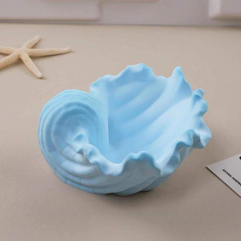 Силиконовые формы для свечей в банке в виде раковины в океанском стиле, сделай сам, ручная работа, для изготовления ароматизированного воска, шкатулки для хранения украшений, форма для литья, декор для дома, поделки