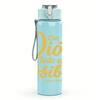 1PC Dios Todo Es Posible Quote 750ml Color Plastic Sports Water Bottle Leakproof Flip Straw Lid For Sports Office Home Use