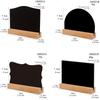 1pc Wooden Double-sided Small Chalkboard Ornaments Home Decoration Hotel Bar Writing Board Double-sided Chalkboard Message Board
