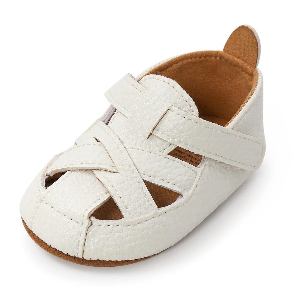 Летние детские сандалии из искусственной кожи для маленьких мальчиков и девочек, мягкая нескользящая повседневная пляжная обувь, детская обувь для первых прогулок, От 0 до 18 месяцев