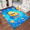 Japanese P0kem0n Theme Psyduck Printed Carpet Rugs for Living Room Bedroom Dining Office Sofa Non-Slip Large Decor Mat Potdemiel