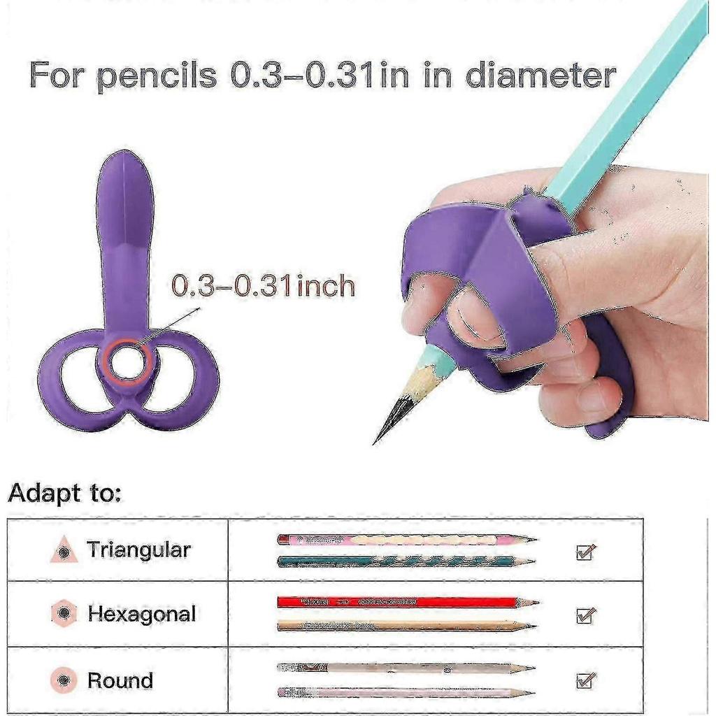 2025 Latest Model Pencil Grips For Kids Handwriting Ergonomic 5 Fingers Pencil