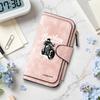Fearless Fast Club Print Long Wallet Leisure Multi Slot Portable Vintage Purse for Daily Use