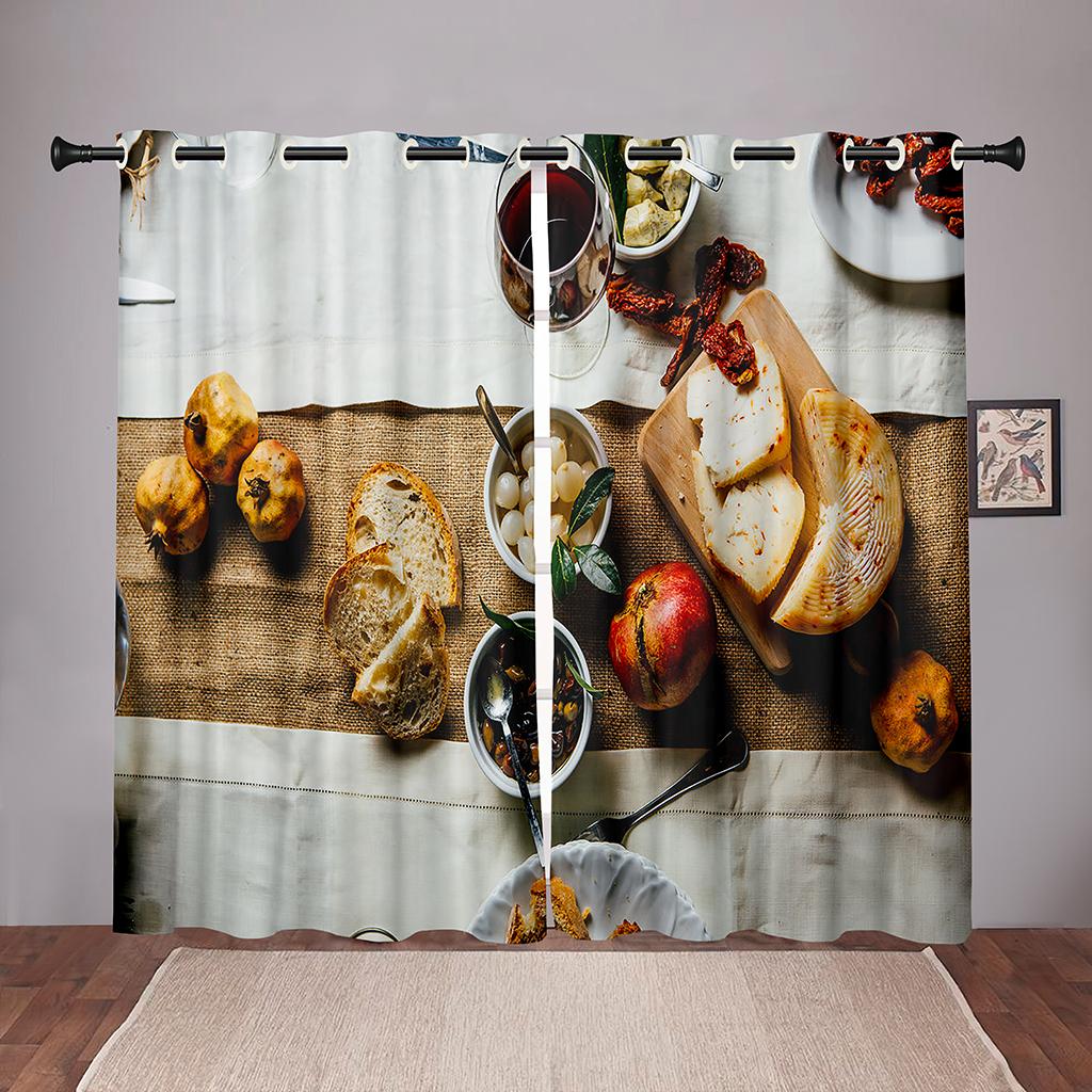 90% затенение, толстые красные винные погреба, бочка, винтажные плотные оконные шторы для спальни, гостиной, ванной комнаты, кухни, двери зала