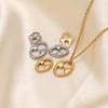 20pcs 304 Stainless Steel Oval Q Shaped Charms Connectors for DIY Jewelry Findings Necklace Pendant Earrings Making Accessories