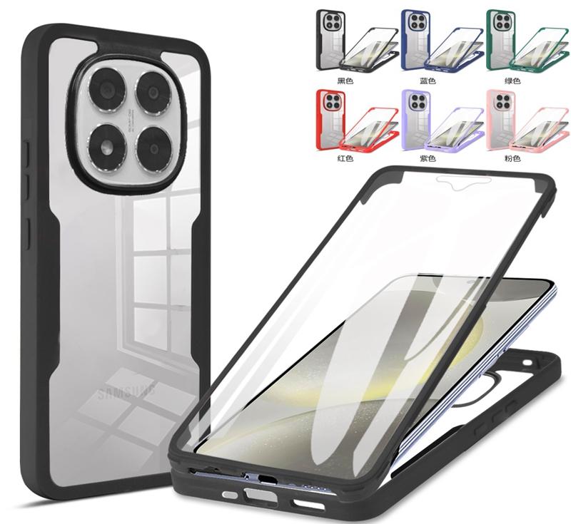 Для POCO X7 5G Чехол Противоударный 360° Двусторонний Полный Чехол для Корпуса Для Xiaomi POCOX7 Poko Little X7 X 7 Силиконовый Чехол