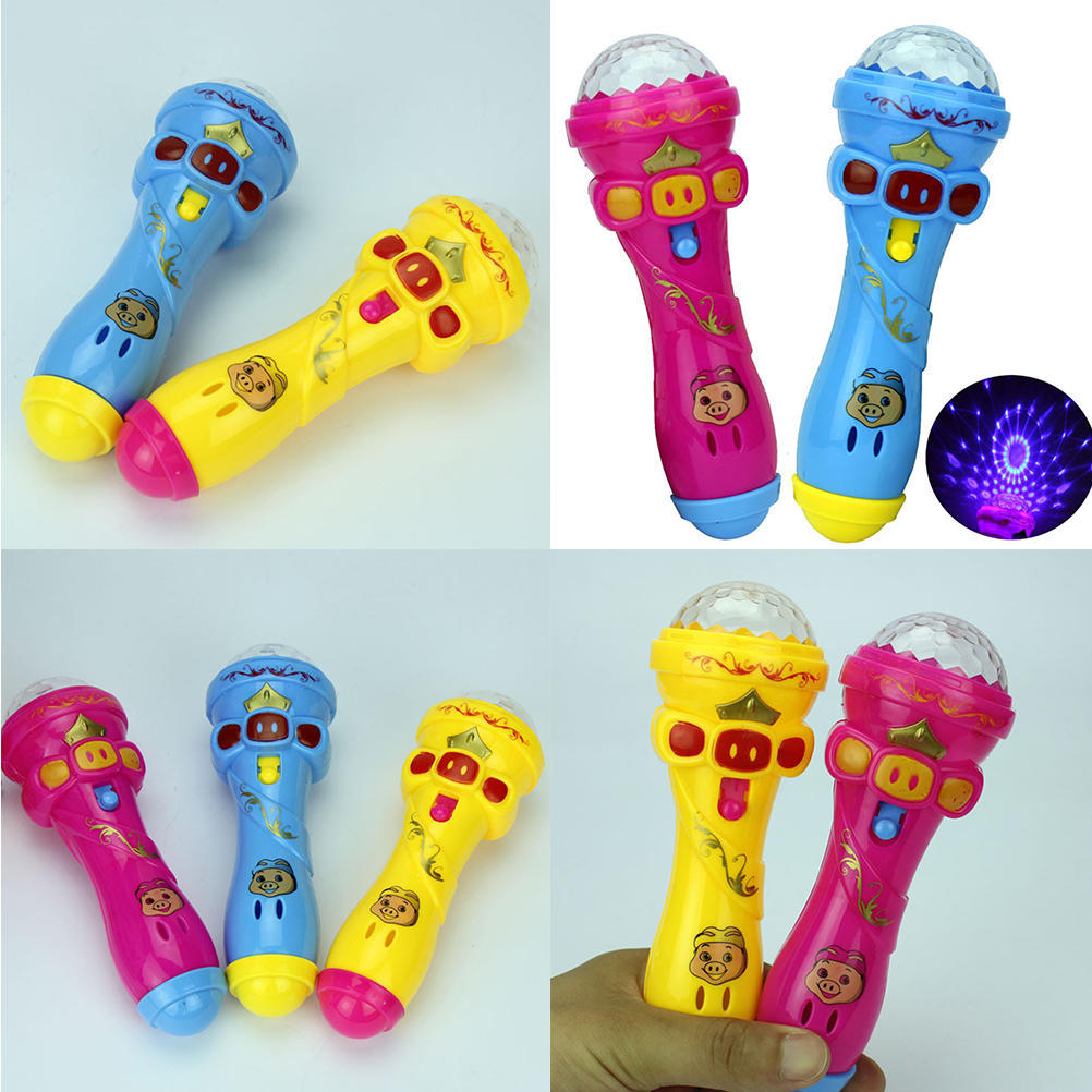 Мигающий проекционный микрофон, обучающая машина для детей, обучающая игрушка